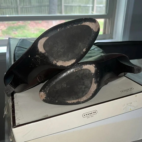 Coach Leather Tall Boots - Picture 4 of 7